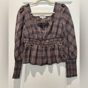 AMARYLLIS PLAID BLOUSE